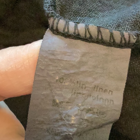 Meo Meli Chic Black Long Sleeve Linen Dress 8-10 - Picture 12 of 13